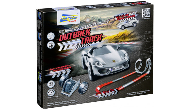 Darda Outback Track racetrack Set with Porsche 918 Spyder