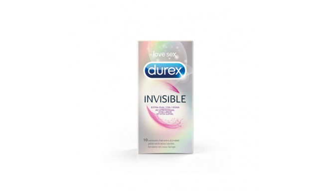 Durex Invisible Extra Lubricated - 10 pieces