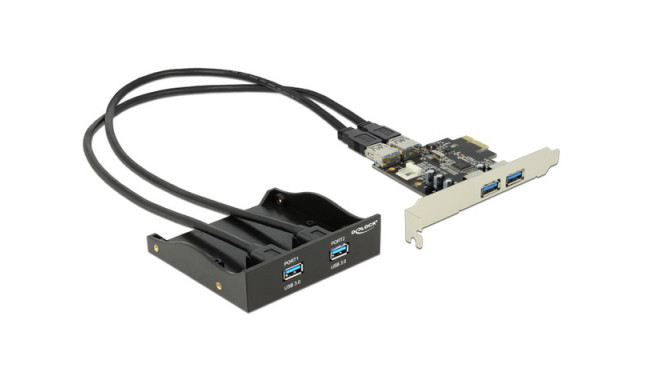 DELOCK FRONT PANEL 2 X USB 3.0 + PCI EXPRESS CARD 2 X USB 3.0