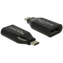 ADAPTER USB TYPE-C(M)-DISPLAYPORT(F) 4K 60MHZ BLACK DELOCK
