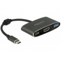 Delock adapter USB-C 3.1 - USB-A + HDMI 4K 30Hz (DisplayPort Alt Mode)