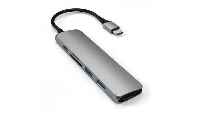 USB Jagaja Satechi USB-C Multiport HDMI/2xUSB3/SD Hall