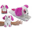 28 cm Hugglers Snap Band Plush On Tray Box Pink Pup