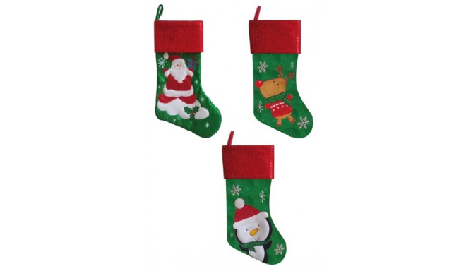 Christmas Craft - Stocking snowflake Green/Red - model to choose
