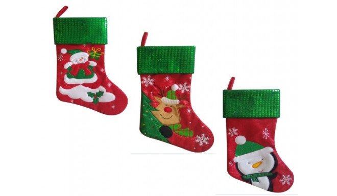 Christmas Craft - Stocking snowflake Red/Green - model to choose