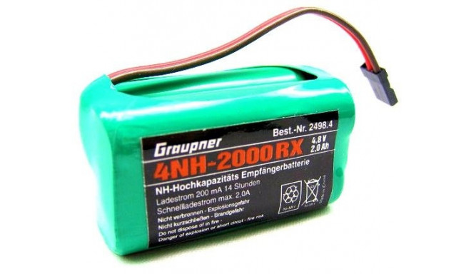 Graupner battery 4,8V NiMH 2000 mAh Cube