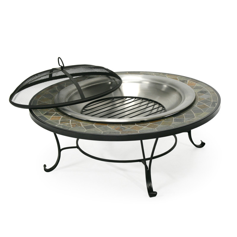 Fire Pit Heat Lux With Mesh Cover D101 6xh49cm Fire Pits