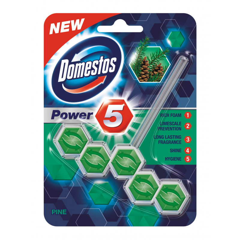 WC värskendaja pallidega Domestos Power 5 Pine 55g - Toilet cleaners ...