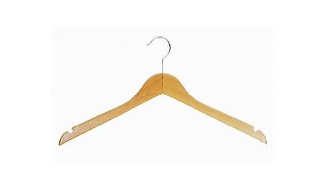 Riidepuu puidust SN-07010L, laius 44,5cm / lihtne, aasadega,  hele