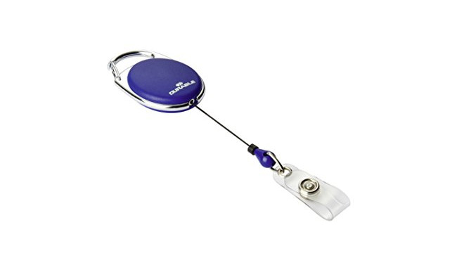 Kaardihoidja Durable Style, yoyo mehhanismi, metallist karabiiniga, kinnitusklamber trukiga, tumesin