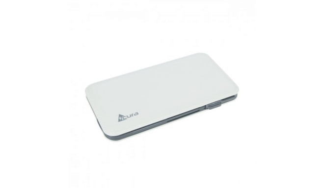 Acura Power Bank 7000 mAh Universāla Ārējas Uzlādes baterija 5V 2.1A + Micro USB Kabelis Balta