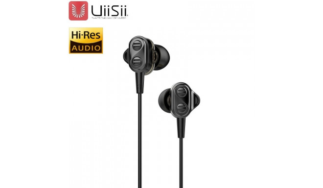 UiiSii Premium Hi-Res Original Earphones with Microphone and Volume Control / 3.5mm / 1.2m