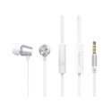 Swissten YS500 Stereo Earphones With Microphone and Remote in TPE Flat Cable / 3,5mm / 1.2m White