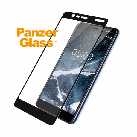Ekraanikaitseklaas Nokia 5.1, must, PanzerGlass