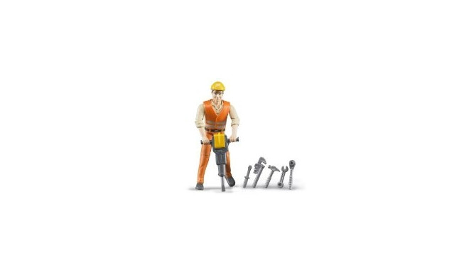 BRUDER Construction worker with accessories 12 pieces, 60020