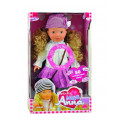 BAMBOLINA doll Miss Anna in pink dress with 50 words in EE version, BD1363PINK-EE