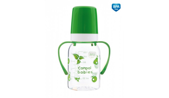 CANPOL BABIES feeding bottle with handles, 120ml, 11/821