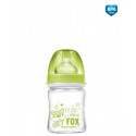 CANPOL BABIES EasyStart Anticolic wide neck Bottle glass - Forest Friends 120ml