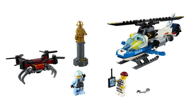 LEGO City mänguklotsid Sky Police Drone Chase (60207)