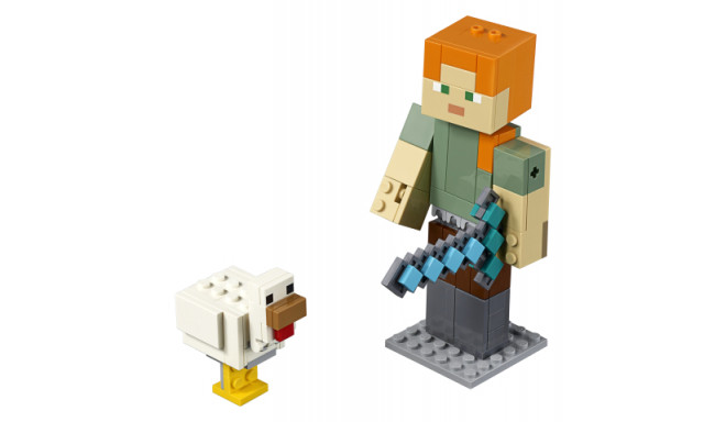 LEGO Minecraft™ mänguklotsid BigFig Alex kanaga (21149)