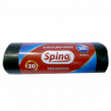 Prügikotid SPINO 35L, 20tk, 10mic HDPE, 55x68cm, must