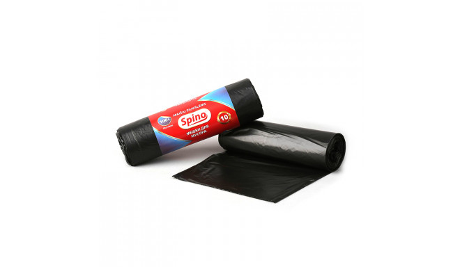 Prügikotid SPINO 100L / 10 tk, must, 17mic,  700 x 1100 mm
