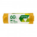 Prügikotid SORTEX 60L, 60x75cm, 30mic, LDPE, 10 tk, kollane