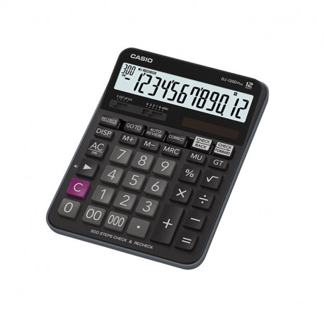 Kalkulaator CASIO DJ-120D+, 36.5 x 144 x 192 mm, must