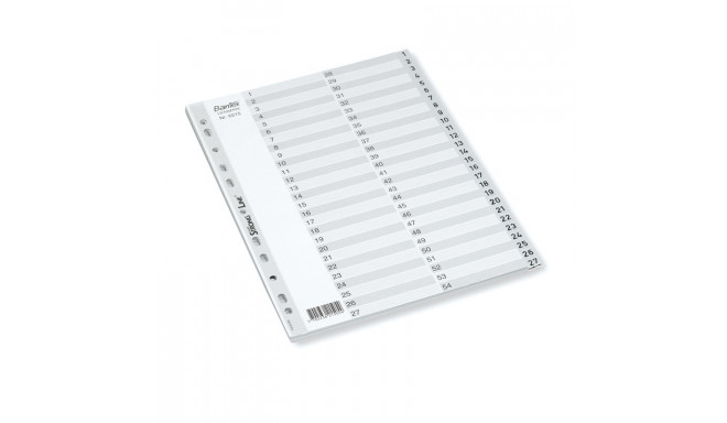 Vahelehed Bantex Strong Line A4, plastik 1-54