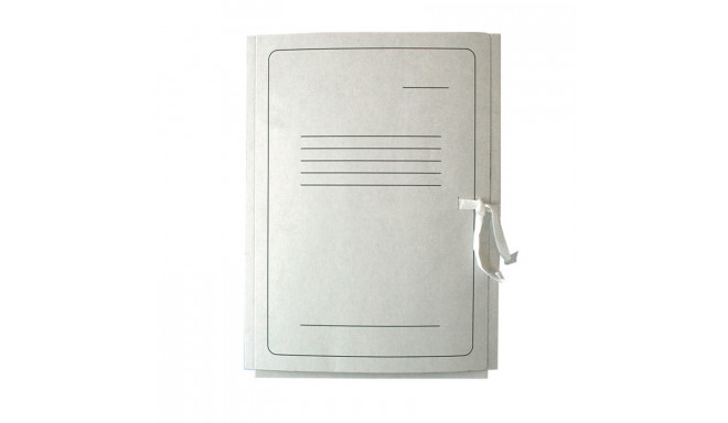 Kartongmapp SMLT, A4, paelkinnitus, valge (2 tk)