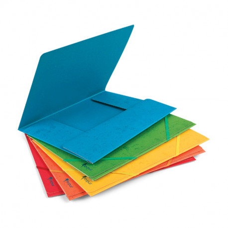 Kummiga mapp Forpus A4 kartongist, oranž (2 tk)