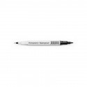 Marker permanentne Forpus kahe otsaga (0.6mm/1.0mm), must