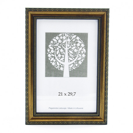 Pildiraam SAVEX 21x29,7cm plast, pruun ornamendiga