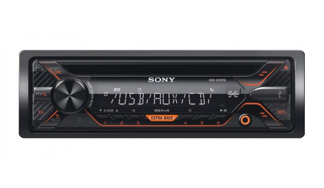 SONY Sony CDXG1201U / 4 x 55W MP3/WMA/FLAC/CD mängija - FM raadio (RDS/EON) 