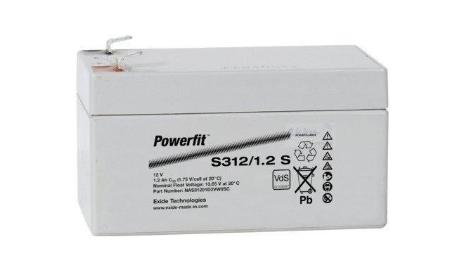 POWERFIT300 12V AGM 1,2Ah 0,6 Kg