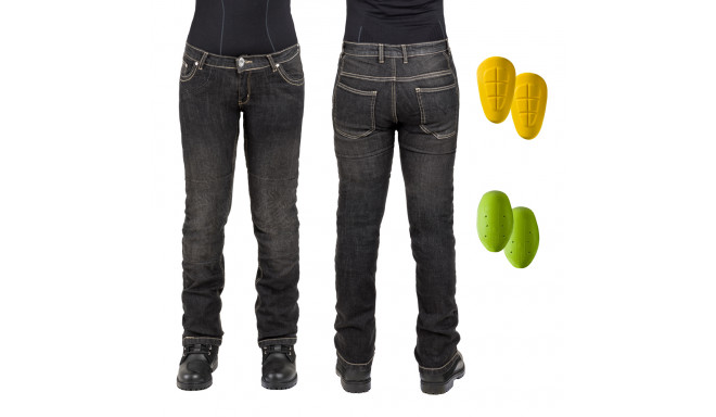 Women’s Moto Jeans W-TEC C-2011 Black