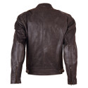 Leather Moto Jacket BOS 2058 Brown