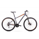 Men's mountain bicycle 17 M Rower ROMET RAMBLER R9.1 graphite-orange