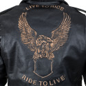 Leather Motorcycle Jacket for men Sodager Live To Ride