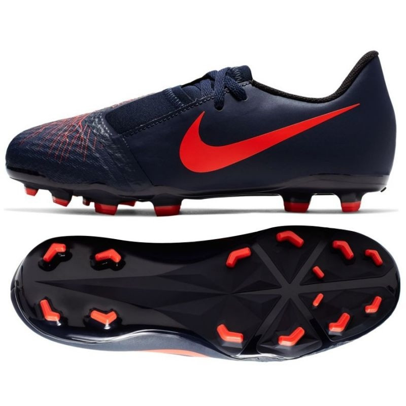 Kids grass football shoes Nike Phantom Venom Academy FG JR AO0362 440 Training shoes Photopoint