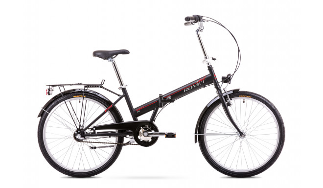 Foldable city bicycle 11 M Rower ROMET JUBILAT 2 black-red