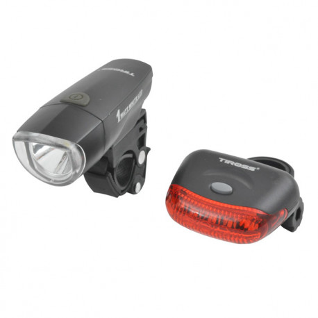 Tiross jalgrattalamp (esi + tagatuli) 1W TS-637