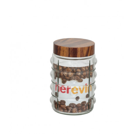 Herevin Woody klaasist säilitusnõu 1350ml