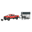 Bruder Professional Series RAM 2500 Power Wagon with horse trailer and horse (02501)