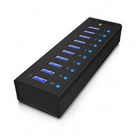 ICY Box USB hub IB-AC6110 USB 3.0 10-port