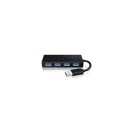 ICY BOX USB hub IB-AC6104 USB 3.0, black