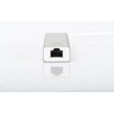Digitus USB 3.0 3-Port Hub with Gigabit LAN, USB Hub (White)
