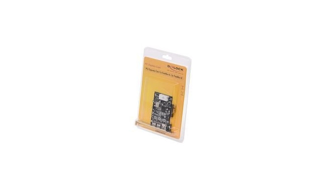 Delock PCI-E Card FireWire 2xB 1xA