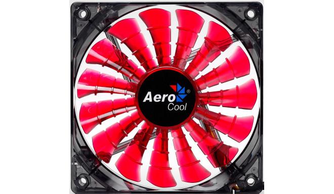 Aerocool ventilaator SharkFan Red LED 120mm
