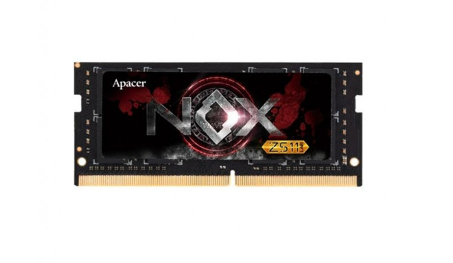 Apacer RAM DDR4 8GB SO-DIMM 3000-CL18 - Single - NOX